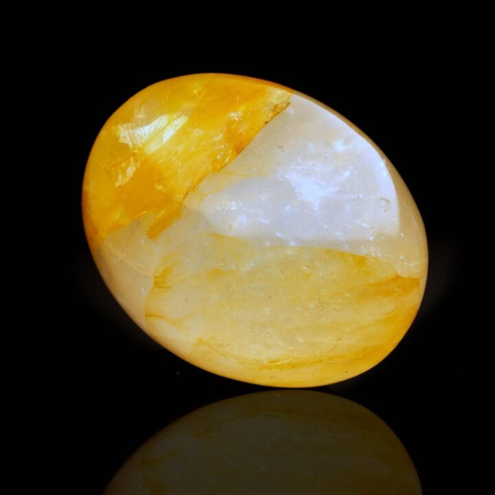 Tangerine Quartz Palm Stone - Image 3