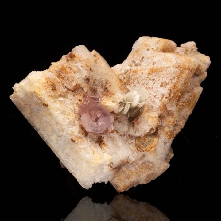 Pink Apatite with Muscovite on Microcline // 1.27 Lb. - Image 2