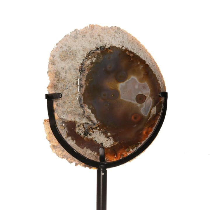 Large Agate Slice on Stand - Image 2