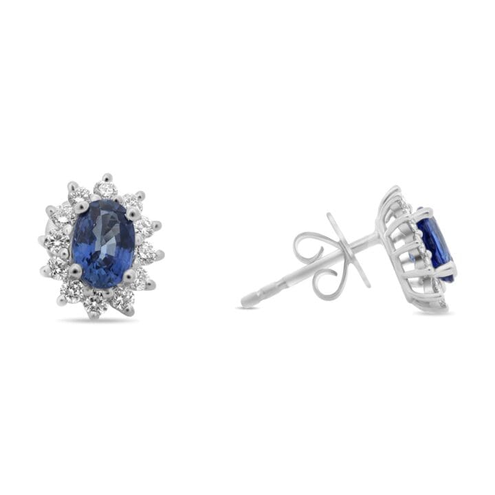 Pear-shaped Sapphire Stud Earrings