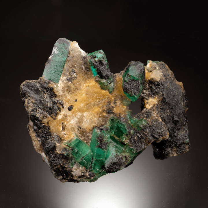 Emerald on Calcite and Biotite Matrix - Image 5