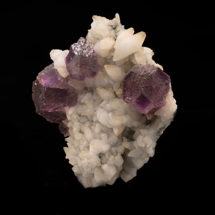 Purple Fluorite on Calcite - Image 2