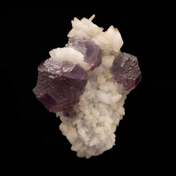 Purple Fluorite on Calcite - Image 3