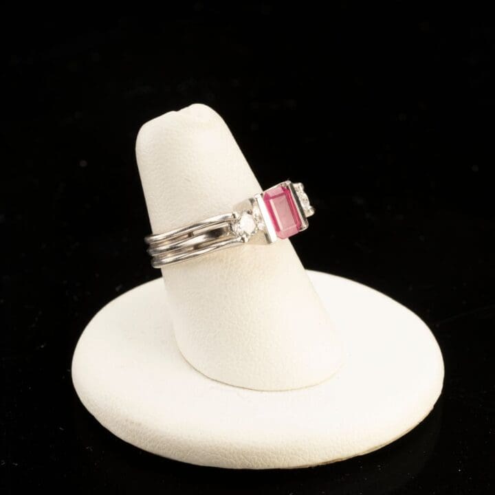 Ruby and Diamond Ring // Size 6.5 - Image 2