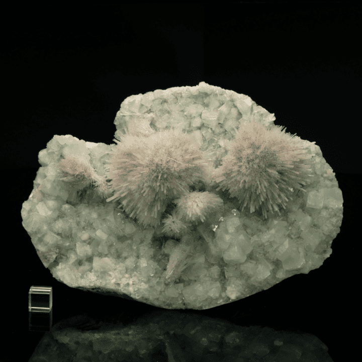 Mesolite on Green Apophyllite - Image 7