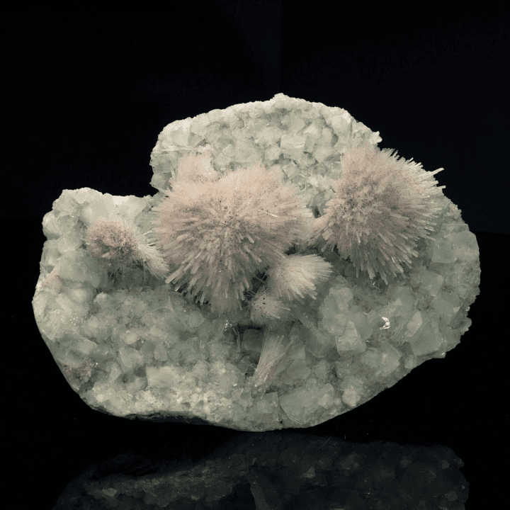 Mesolite on Green Apophyllite - Image 5
