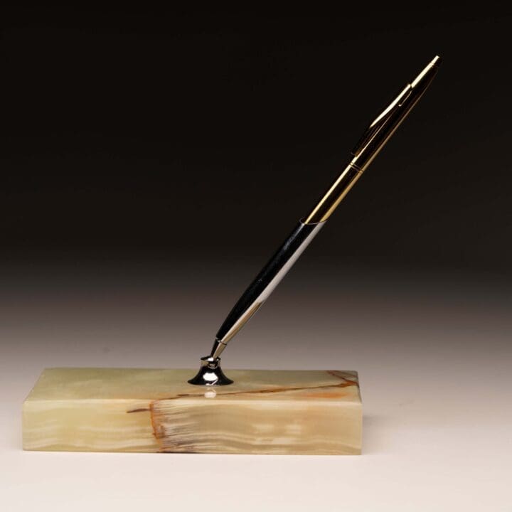 Banded Onyx Pen Stand // Ver. 1