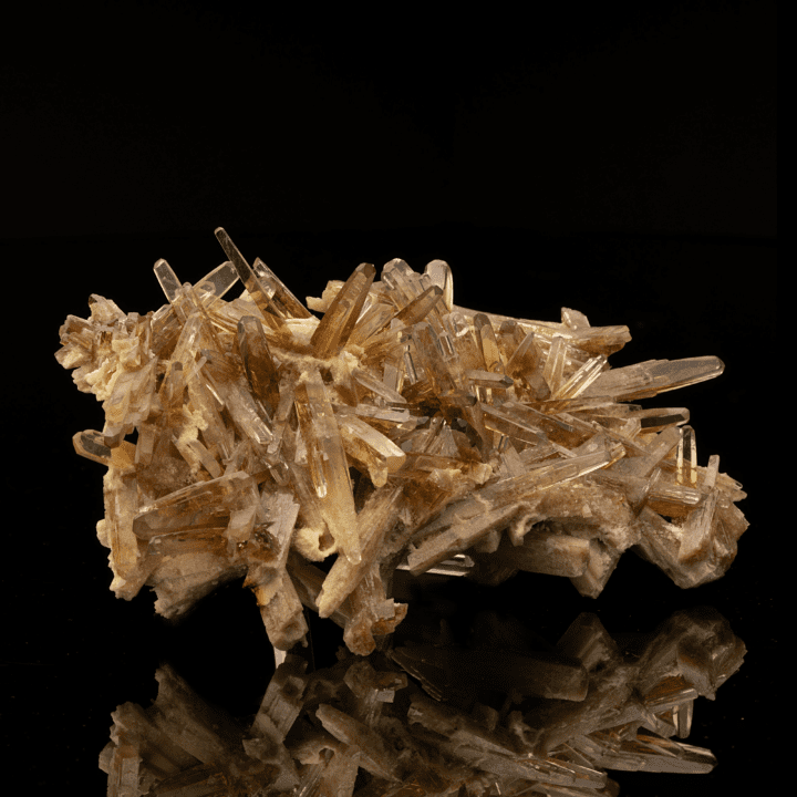 Sulfur on Golden Barite - Image 2