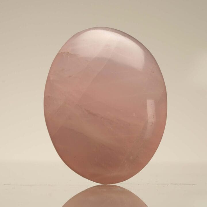 Rose Quartz Palm Stone