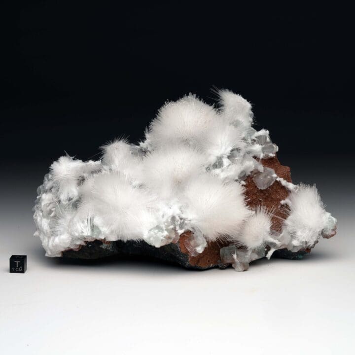 Mesolite and Apophyllite on Red Heulandite - Image 8
