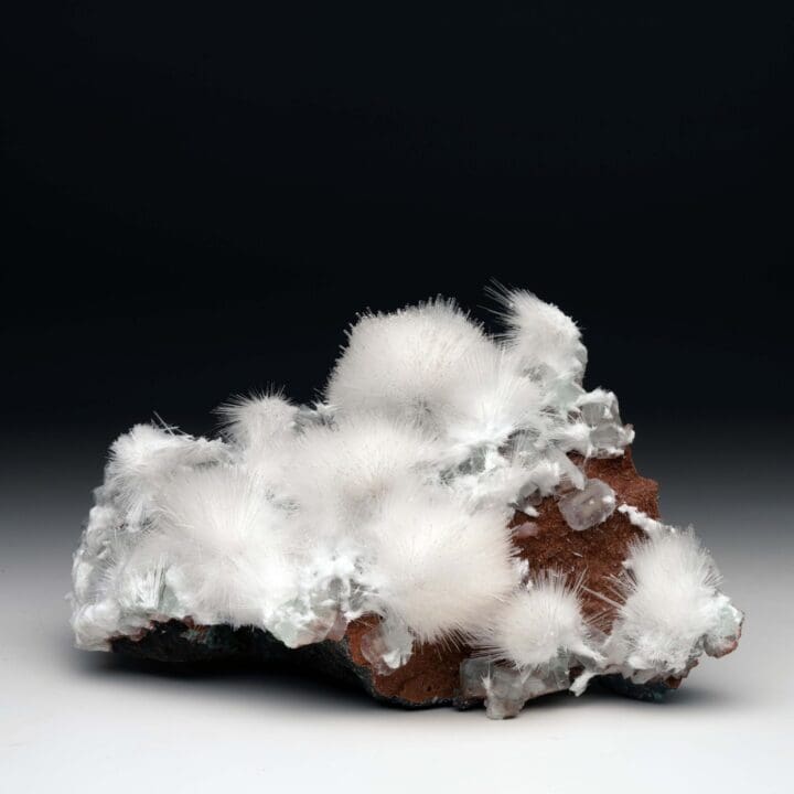 Mesolite and Apophyllite on Red Heulandite - Image 6