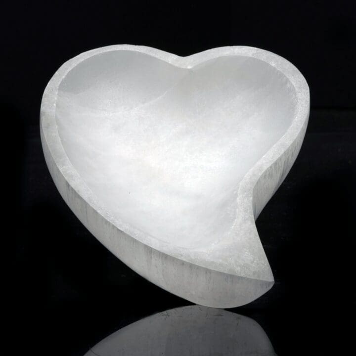 Selenite Heart Bowl