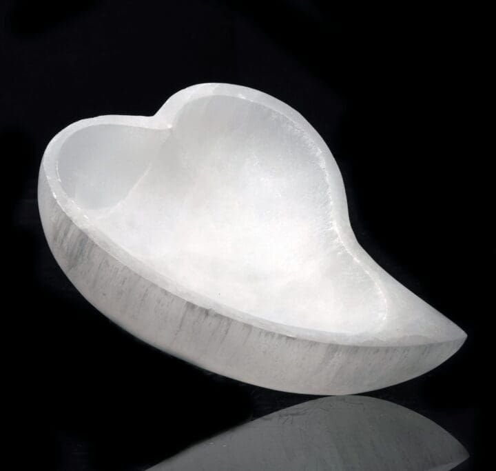Selenite Heart Bowl - Image 2