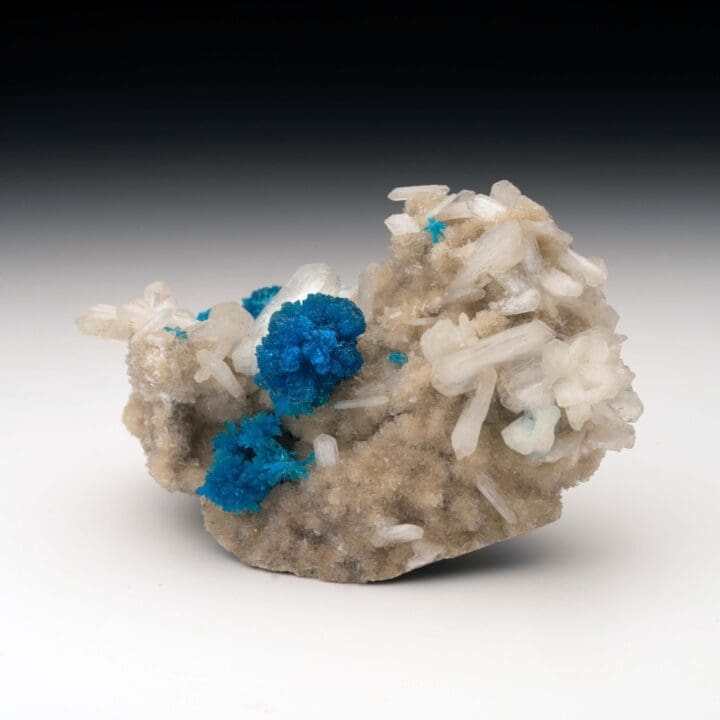 Cavansite and Stilbite on Matrix // Ver. 2 - Image 2