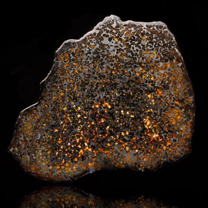 Brahin Pallasite Meteorite Slice // 12-3/4" Wide - Image 2
