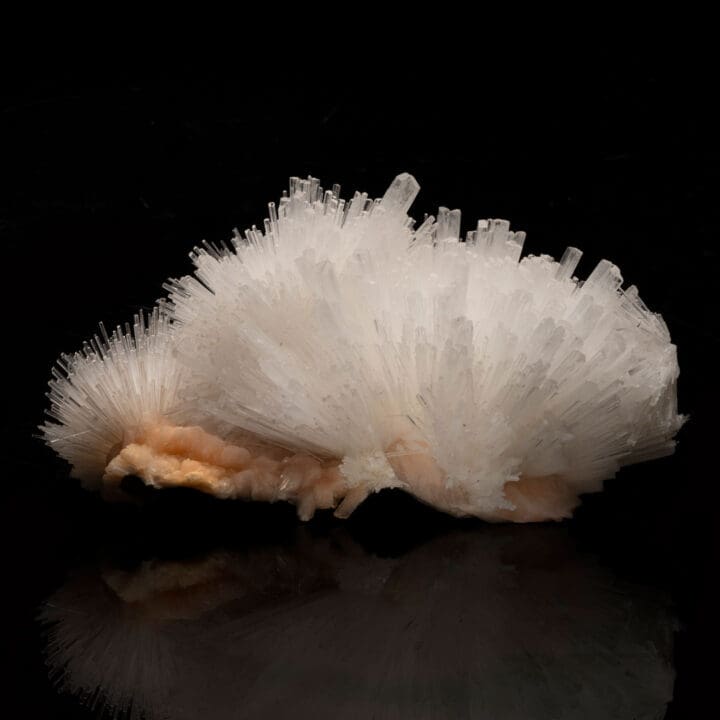 Scolecite on Stilbite From Pune, India // 5.36 Lb.