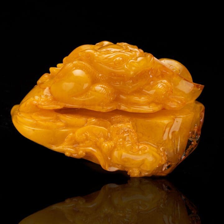 Hand-Carved Baltic Amber Dragon // 245 Grams - Image 3