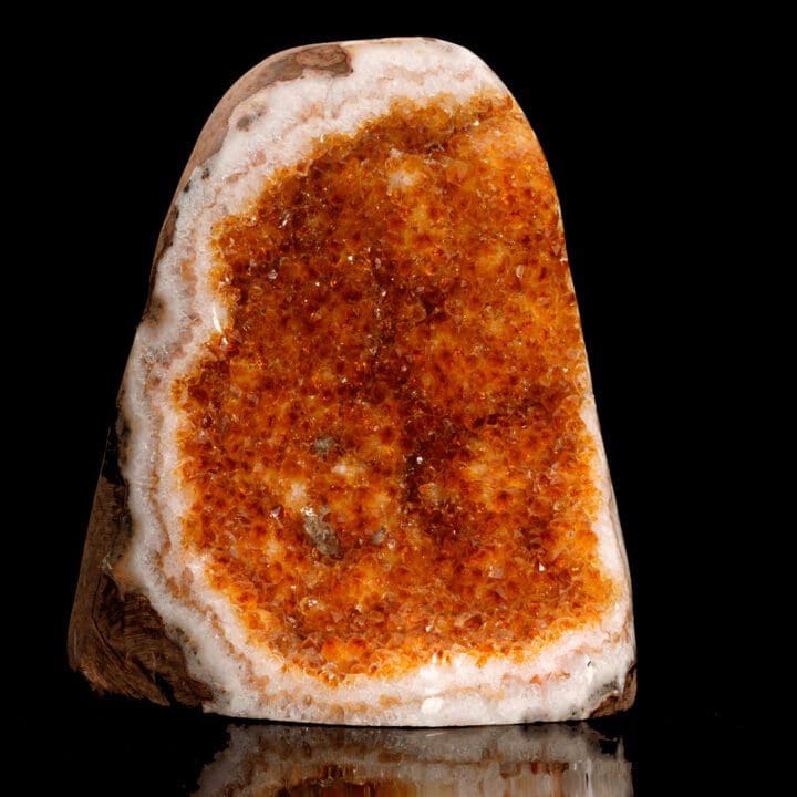 Citrine Geode From Uruguay // 2.47 Lb.