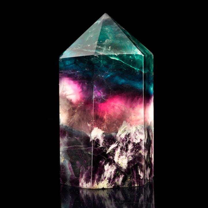 Rainbow Fluorite Tower From China // 4.60 Lb.