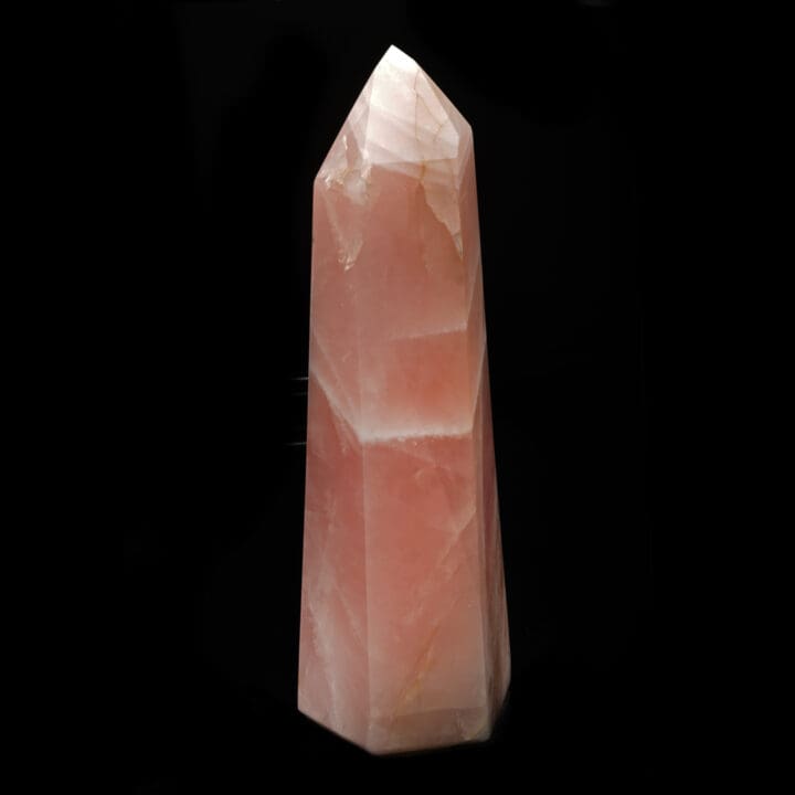 Hand-Carved Rose Quartz Tower From Brazil // 41 Lb. - Image 2