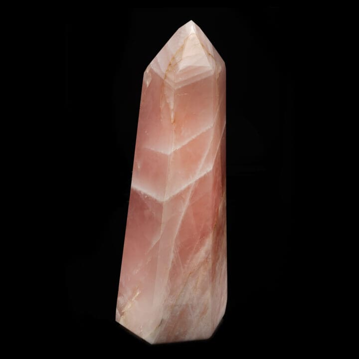 Hand-Carved Rose Quartz Tower From Brazil // 41 Lb. - Image 4