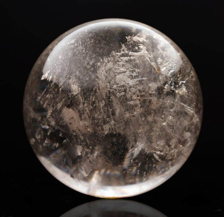 Clear Quartz Sphere From Brazil // 2.6 Lb.