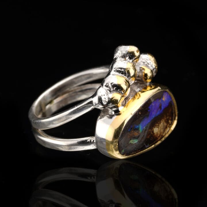 Boulder Opal Ring