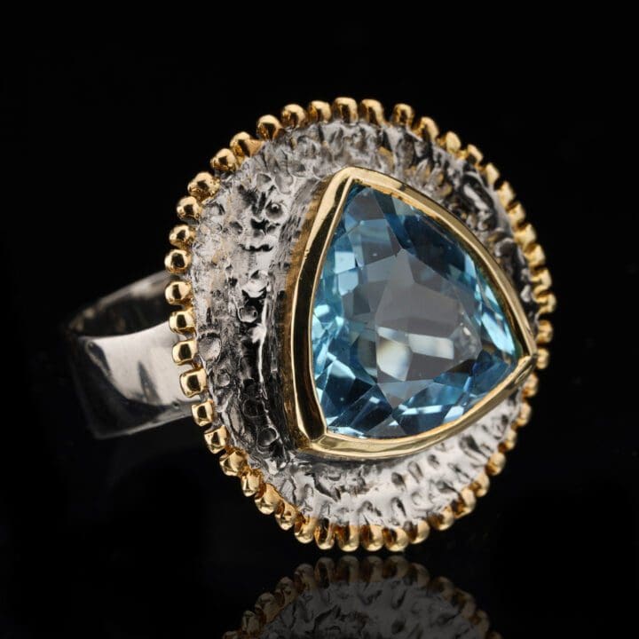Blue Topaz Spoke Ring - Image 2
