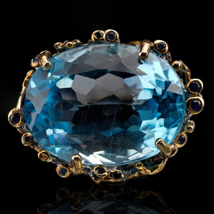 Topaz and Sapphire Ring - Image 4