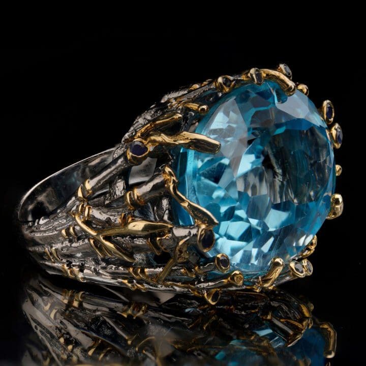 Topaz and Sapphire Ring