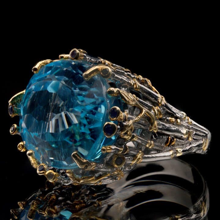 Topaz and Sapphire Ring - Image 2