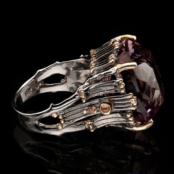 Amethyst and Sapphire Ring - Image 3