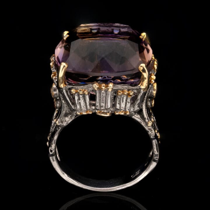 Amethyst and Sapphire Ring - Image 4