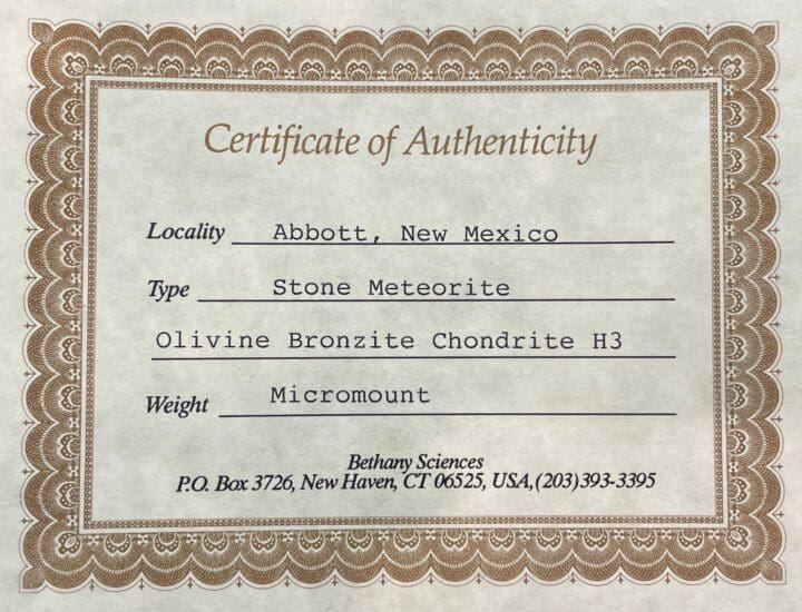 Abbott Meteorite // 2.18 Grams - Image 4