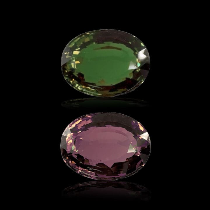 GIA Certified 9.85 Carat Natural Color Change Alexandrite