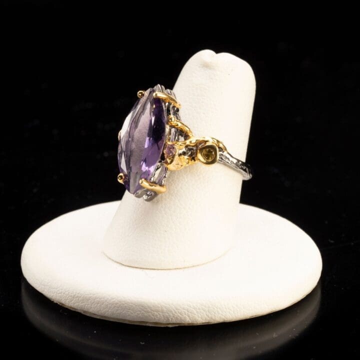 Amethyst and Sapphire Ring - Image 2