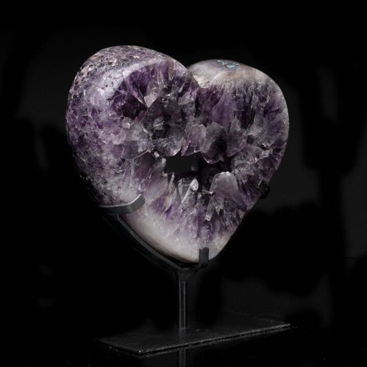 Amethyst Heart on Stand // 8.69 Lb. - Image 2