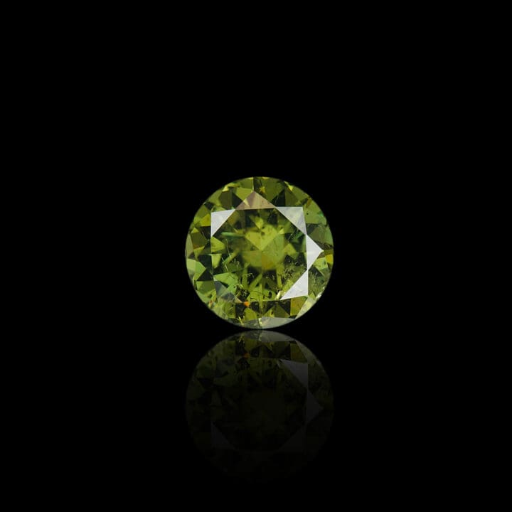 GIA Certified 12.57 Carat Brilliant Cut Demantoid Garnet