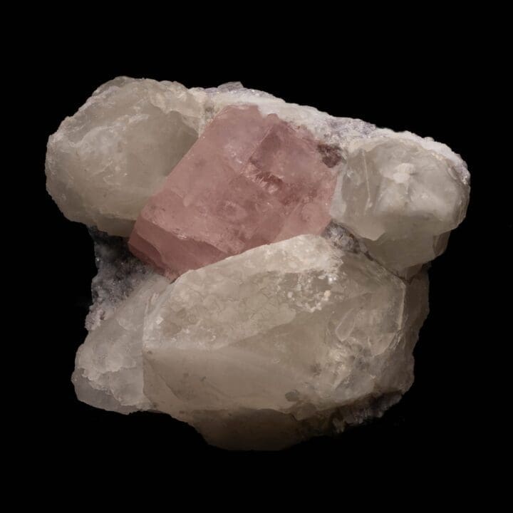 Morganite With Smoky Quartz on Albite - Image 3
