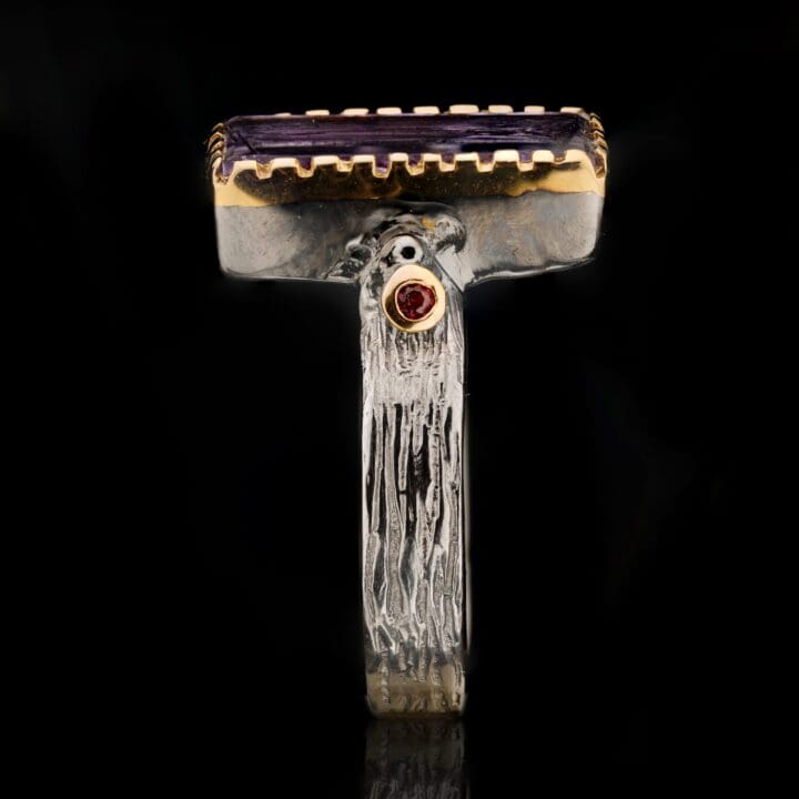 Amethyst and Pink Sapphire Ring - Image 3