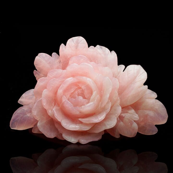 Carved Rose Quartz 2.22 Kg