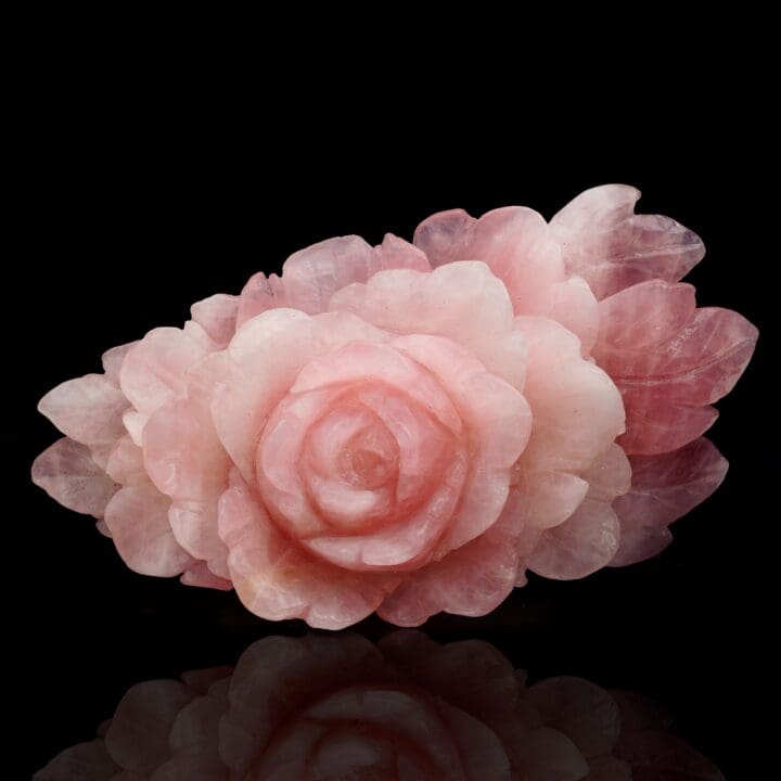 Carved Rose Quartz 1.85 Kg