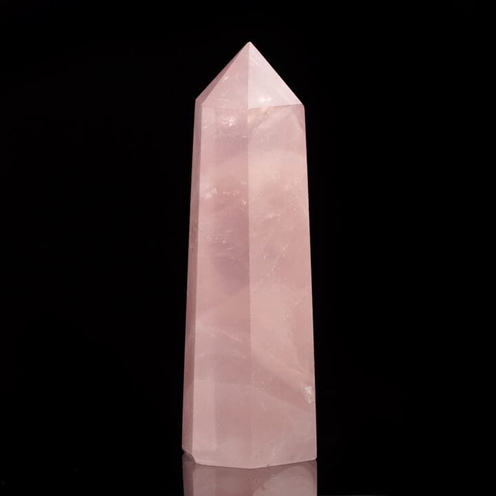 Elegant Rose Quartz Obelisk from Brazil