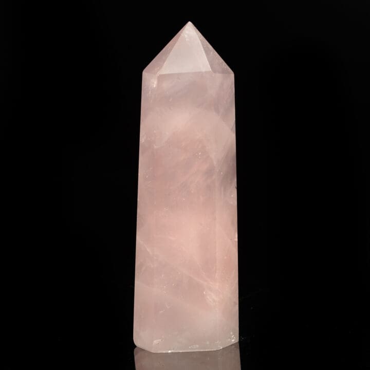 Elegant Rose Quartz Obelisk from Brazil - Image 2