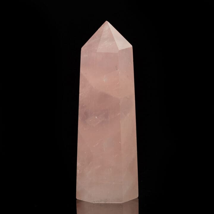 Elegant Rose Quartz Obelisk from Brazil - Image 3