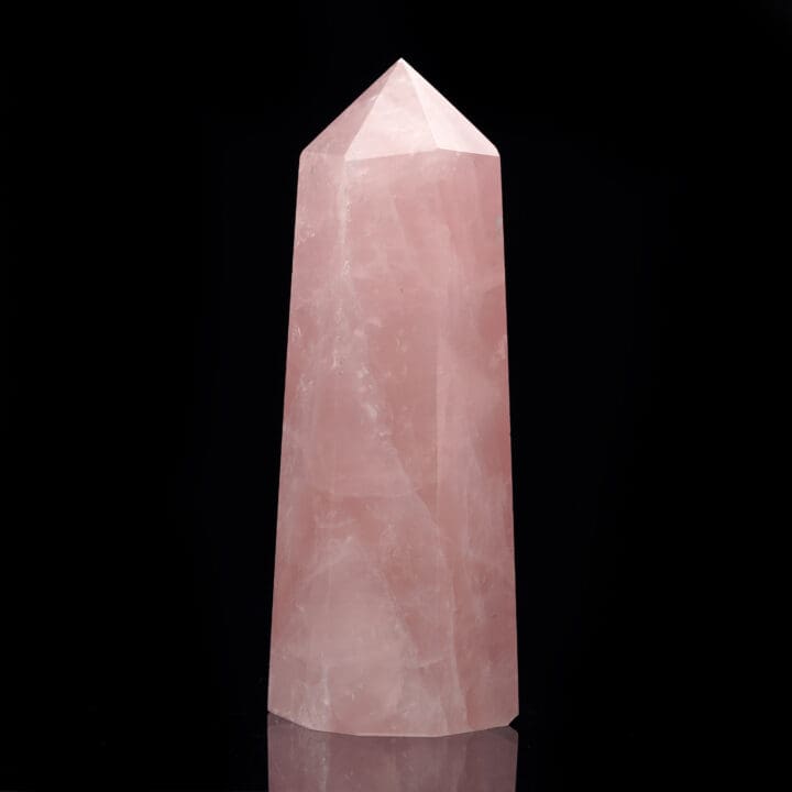 Sleek Rose Quartz Obelisk from Brazil - Image 2