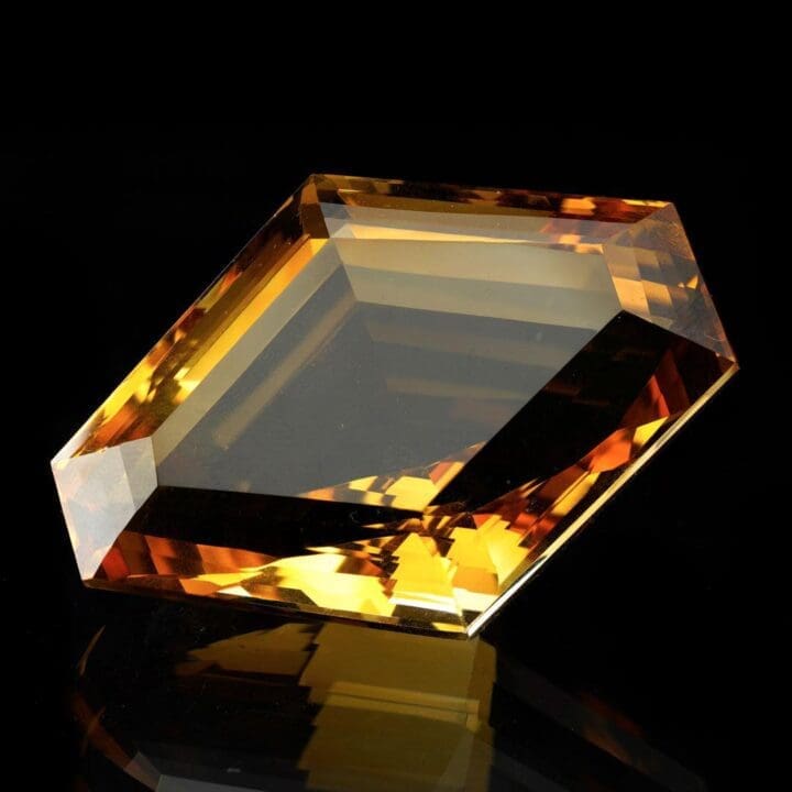 279.7 Carat Trapezoid Cut Citrine From Brazil