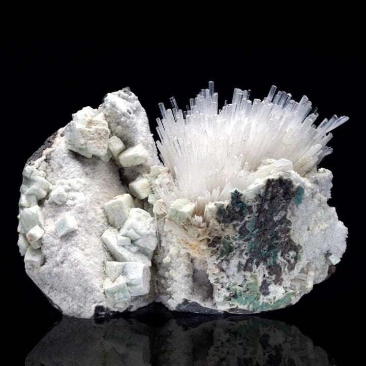 Scolecite with Green Apophyllite – 3.52 lb