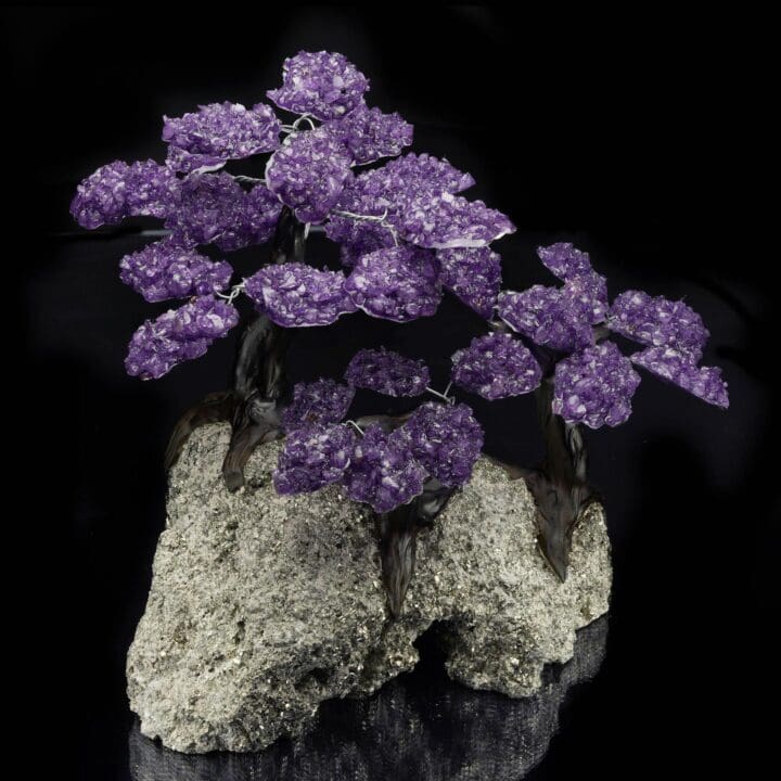 Amethyst Tree on Pyrite Matrix - Image 3