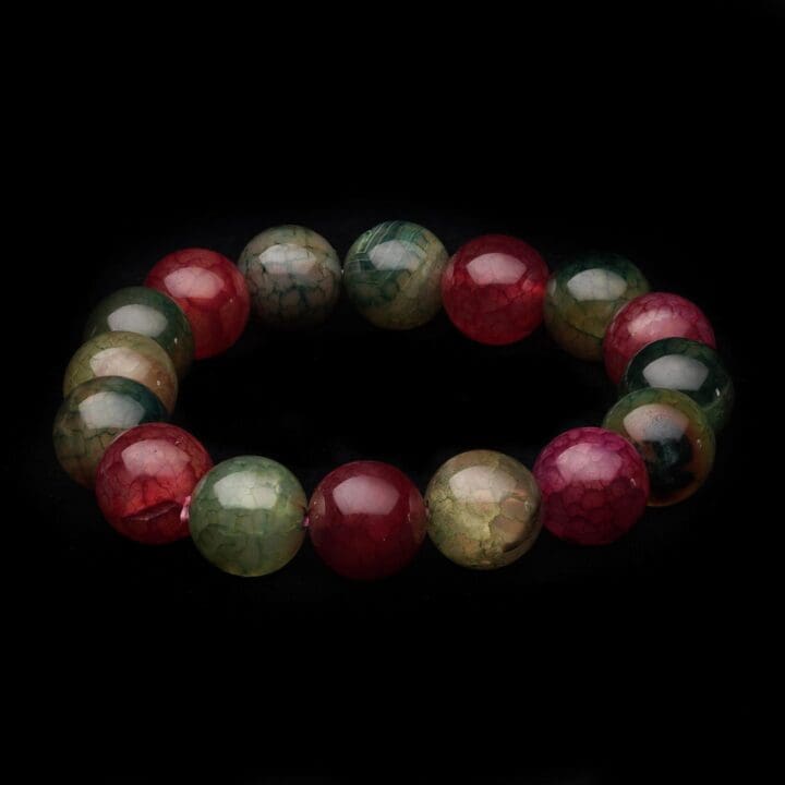 Dyed Crackle Agate Bracelet
